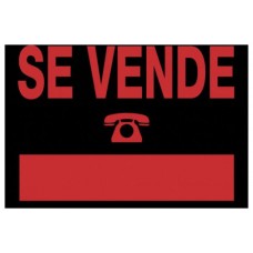 CARTEL "SE VENDE" 700X500 MM PVC NEGRO ARCHIVO 2000 6160 NE (Espera 4 dias) en Huesoi